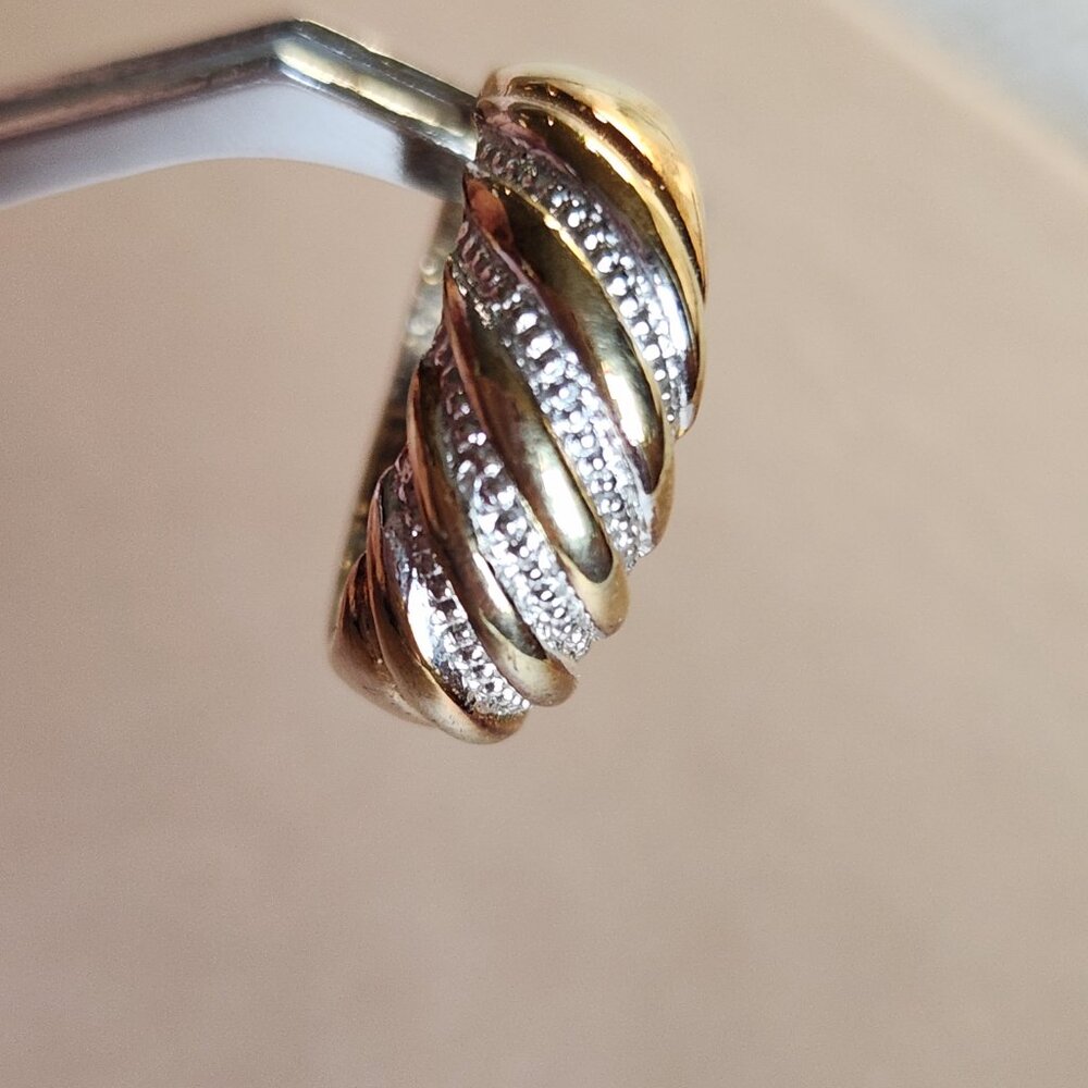 3 rings art nouveau 925 and 14KGF with crystals or cz and Travel jewelry case